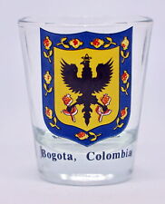 BOGOTA COLOMBIA COAT OF ARMS SHOT GLASS SHOTGLASS picture