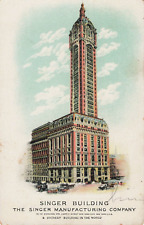 Antique Postcard, Singer Building, New York City, (NYC), NY, Long Ago* picture