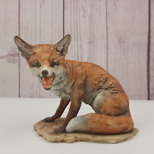 Kaiser Porcelain Vintage Hand-Painted Sitting Red Fox W. Germany Ceramic picture