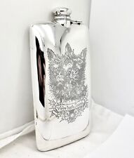 VTG GORHAM SCOTTY DOGS STERLING SILVER 7/8 PINT LIQUOR FLASK.'WE'RE BOTH SCOTCH' picture
