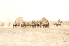 WWI Cavalry Training Troop U.S. Army Real Photo Postcard RPPC picture