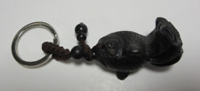Black Moor Goldfish - Key Chain (Carved Wood) picture
