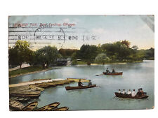 1909 Humboldt Park Boat Landing Chicago Postcard picture