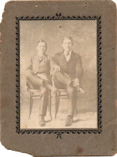 Antique Matted Photo- Handsome Whitlock brothers 6