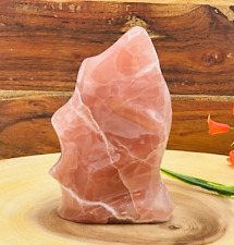Strawberry Pink Calcite Flame Shape Crystal, Calcite Fire Flame Shape Crystal picture
