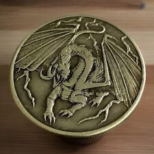 Flying Dragon Fantasy Novelty Good Luck Heads Tails Challenge Coin picture