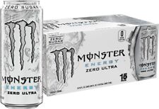New Monster Energy Zero Ultra, Sugar Free Energy Drink, 16 Ounce (Pack of 15) picture