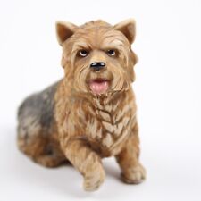 Yorkshire Terrier Brown Black Dog Statue Decorative Figurine Italy By Nigri picture