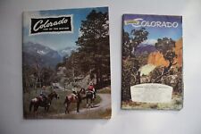 1949 Colorful Colorado Travel Brochure Tourism Booklet & Road Map State Ephemera picture