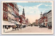 c1915~Chillicothe Ohio OH~Downtown Paint Street~Woolworth's~Drug Store~Postcard picture