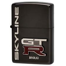 Nissan Skyline GT-R BNR32 Emblem Metal Etching Black ZIPPO MIB Rare picture