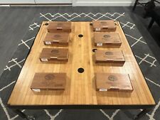 LOT OF 8 EMPTY PADRON WOODEN CIGAR BOXES ARTS CRAFTS GUITAR picture