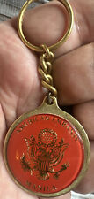 Vtg  “Hit”  Manila American Embassy Key Chain  Made In USA picture