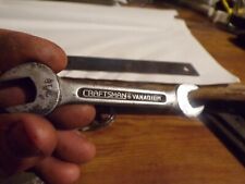 VINTAGE RARE UNDERLINED Craftsman Vanadium  1723 3/8” X 7/16” Open End Wrench  picture