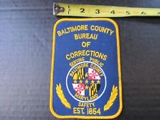 Vintage Baltimore Corrections Shoulder Patch Obsolete jail prison picture