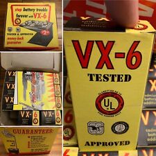 Vintage VX6 Cadmium Battery Additive Store Display Advertising Pack *NEARCOMPLET picture