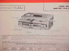 1947 1948 FORD MERCURY SUPER DELUXE V-8 SIX CONVERTIBLE AM RADIO SERVICE MANUAL picture