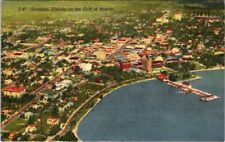 1956, Aerial View, SARASOTA, Florida Linen Postcard - Curt Teich picture