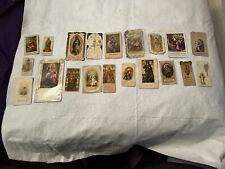 Antique Religious Jesus Bookmarks Prayer Cards 1880- 1910 Lot 20 picture