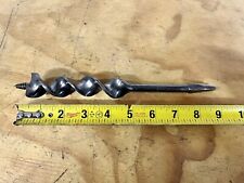 Vintage Mephisto No 18 or 1-1/8”Auger Hand Drill Brace Bit. Shop Ready picture