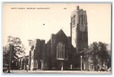 c1940's Baptist Church Brookline Massachusetts MA Vintage Unposted Postcard picture