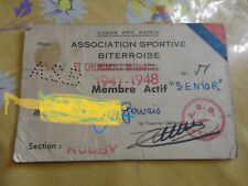 1947 RUGBY beziers association sportive biterroise & cheminot 1949 picture