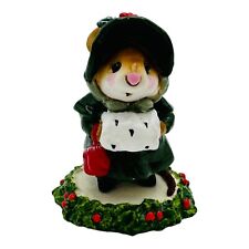 Wee Forest Folk Annette Petersen 1987 Miss Noel Holly Hat Coat Mittens SIGNED picture
