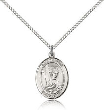 Saint Helen Medal For Women - .925 Sterling Silver Necklace On 18 Chain - 30... picture
