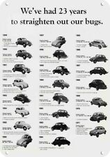1949 - 1971 VOLKSWAGEN BEETLE / VW Bug Cars DECORATIVE REPLICA METAL SIGN picture