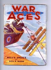 War Aces Pulp May 1930 Vol. 1 #2 VG picture