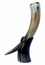 Viking Cup Drinking Horn Tankard Authentic Medieval Inspired drinking horn with picture