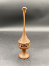 Vintage Weber Wood 1979 Candle Holder/Finial, 8.5”, Hand-Turned Wood, MINT picture