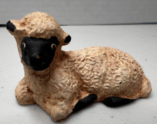 C Royston Vintage 1986 Art Carved Wood Figurine Farm Sheep 