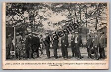 WWI Era First Kentucky Recruits At Camp Zachary Taylor Louisville KY M183 picture