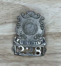 Rare Vintage Obsolete Comm. Of Massachusetts Lieutenant 228 Hat Badge  picture