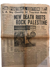 USC Trojans vs Notre Dame Vtg December 1947 La Herald Express Newspaper Football picture