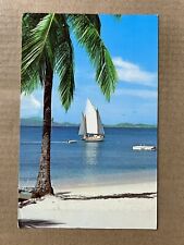 Postcard Caneel Bay Plantation Virgin Islands National Park Beach Sailboat picture