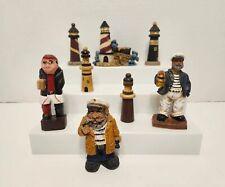 Vintage Salty Sailors And Lighthouses Figurines Lot picture