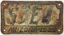 Arizona 1935 License Plate S3E4 Tough to find Graham County picture