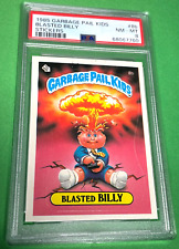 1985 Topps GPK OS1 Garbage Pail Kids 1 1st BLASTED BILLY 8b Cheaters Card PSA 8 picture