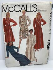 McCalls 7789 Misses Robes Housecoat Sewing Pattern Size14-16 Med *Cut* picture