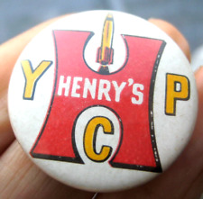 HENRY'S department store Birmingham vintage 1950s childrens club 32mm pin BADGE picture