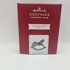 2021 Hallmark Keepsake KOC Club Exclusive Rocking Horse Gift Ornament NIB picture