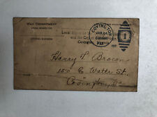 WWI - War Dept Notice of Classification 4A - Covington VA - 1918 Postcard picture