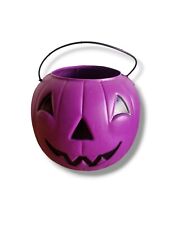 VTG Empire Blow Mold Halloween Jack-O-Lantern Pumpkin Pail Bucket Trick or Treat picture