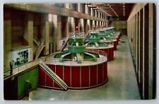 NV Postcard Nevada Wing Of Hoover Dam Power House Interior View - Nevada vtg picture