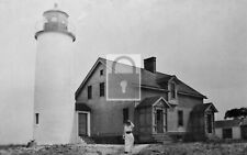 Charity Island Lighthouse Saginaw Bay Michigan MI Reprint Postcard picture