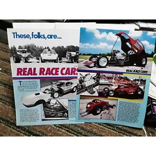 Vintage 1986 Real Race Cars Hot Rod feature Original epherma picture