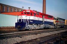 RR LARGE PRINT-ERIE LACKAWANNA EL 3638 Action at Greenville Pa  10/5/1975 picture