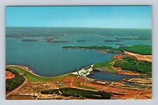 NC-North Carolina, Aerial Of Lake Norman, Antique, Vintage Souvenir Postcard picture